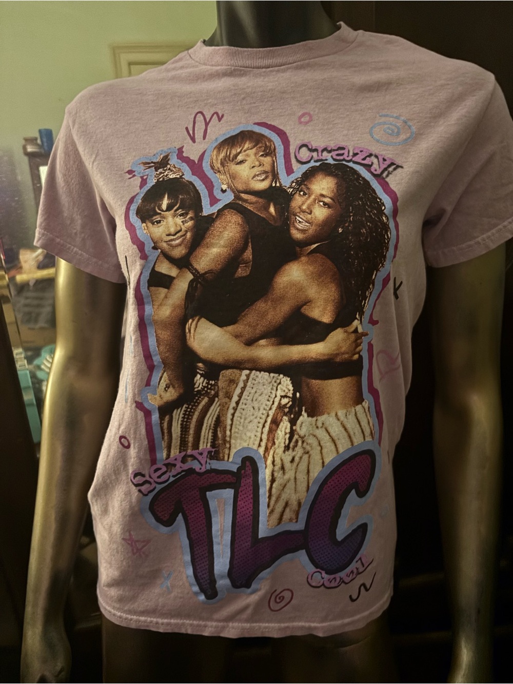 Vintage TLC concert tee in Light Purple